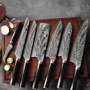 Damascus Steel Knife Chef's Knife Set Knife