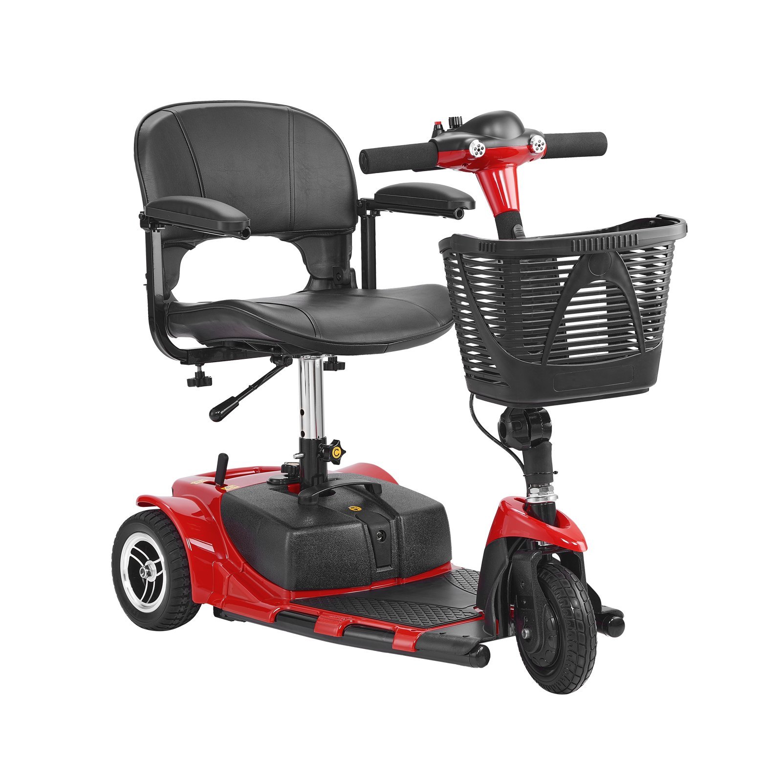 3 Wheel Folding Mobility Scooter For Adults & Seniors, Heavy-Duty Electric Powered Mobility Scooter & 12 Mile Long Range, All Terrain Travel Wheelchair With 9° Climbing Capacity, 265lb Capacity