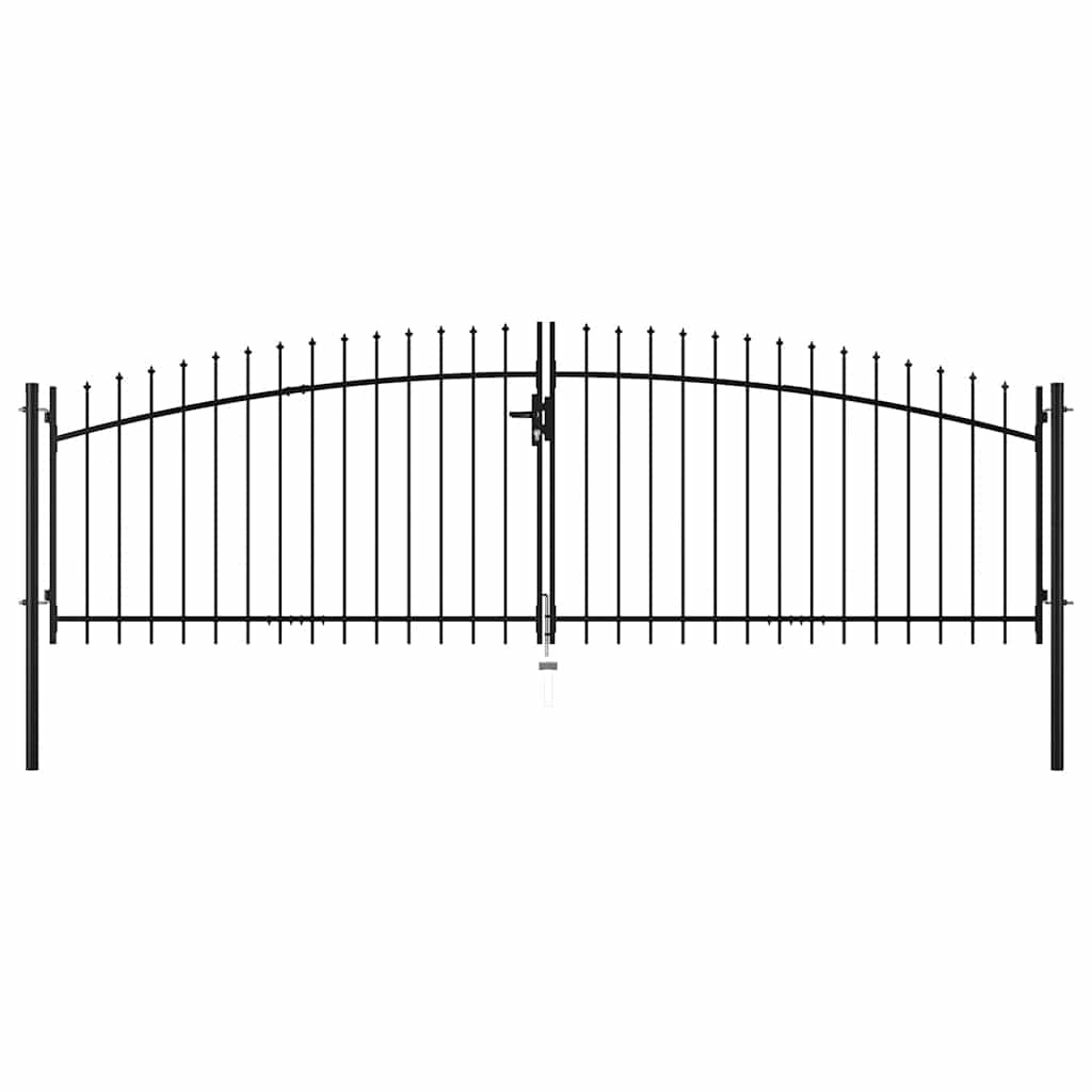 Double-leaf garden gate with spearheads 400×175 cm Double-leaf garden gate - Image 7