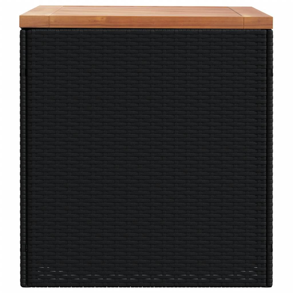 Garden Chest 110x Poly Rattan Acacia Wood Garden Chest - Image 2