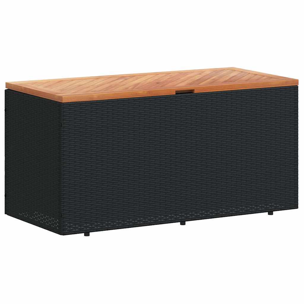 Garden Chest 110x Poly Rattan Acacia Wood Garden Chest - Image 10