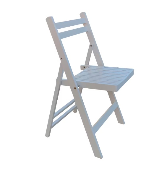 Furniture Slatted Wood Folding Special Event Chairs - Image 3