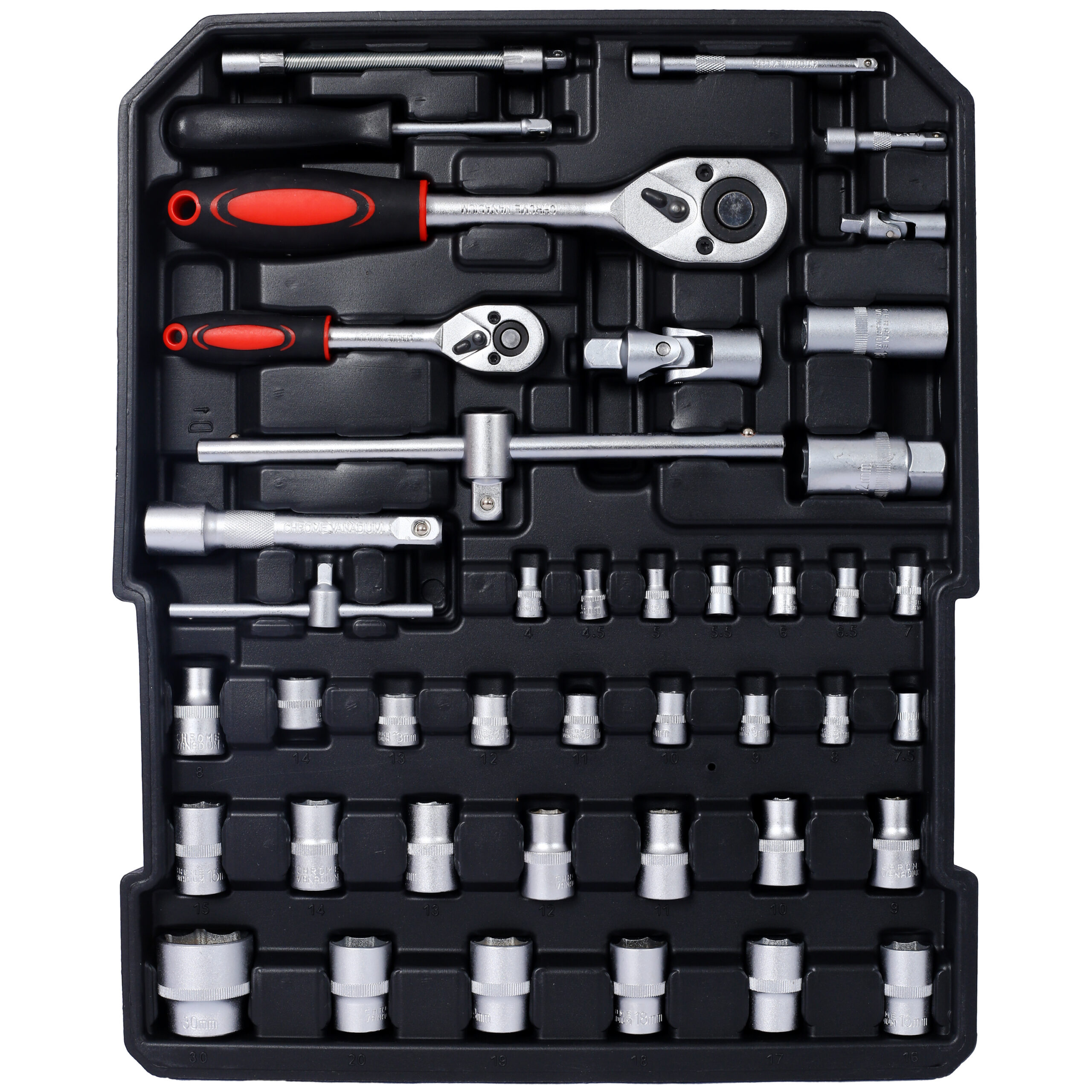 969pcs Home Repair Tool Set Kit For Men, Toolbox Storage Case With 4 Drawers, General Household Tool Kit With Rolling Tool Box, Tool Set Kit For Maintenance, Garden, Homeowner, Handyman -Black - Image 5