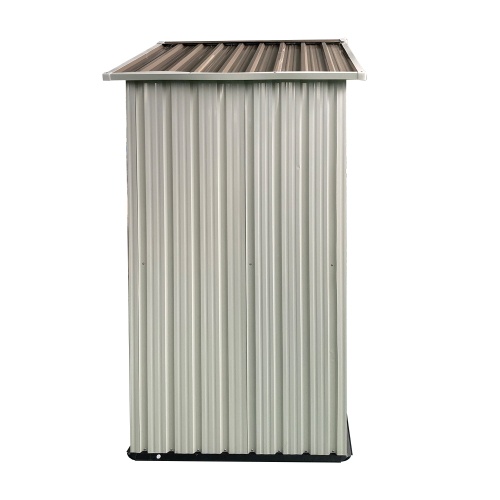 Outdoor Storage Garden Shed 5FTx3FT Roof White - Image 7