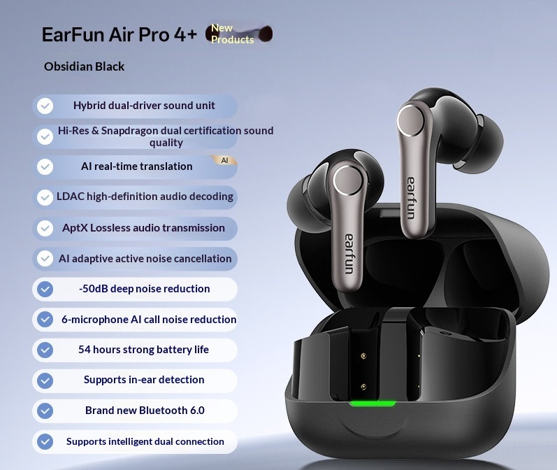 Hybrid Wireless ANC AI Translation Bluetooth Headphones - Image 4