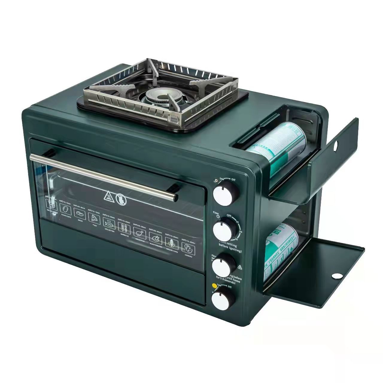 Outdoor Portable Gas Oven 2-in-1 Portable Gas Stove - Image 4