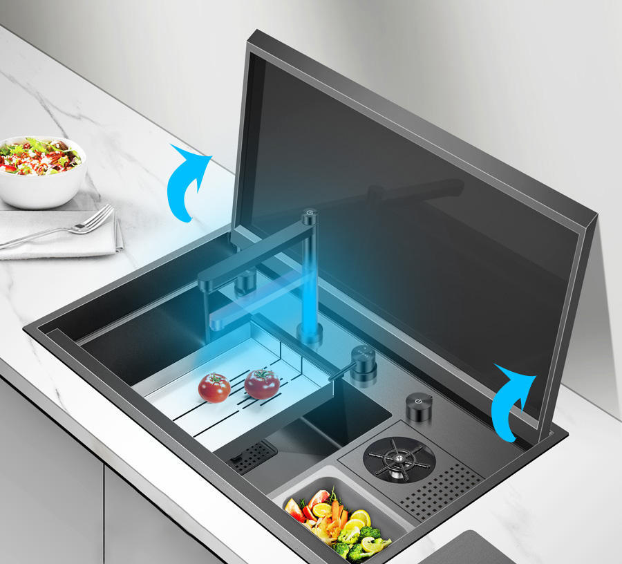 Sink With Cover Kitchen Stainless Steel Sink - Image 2