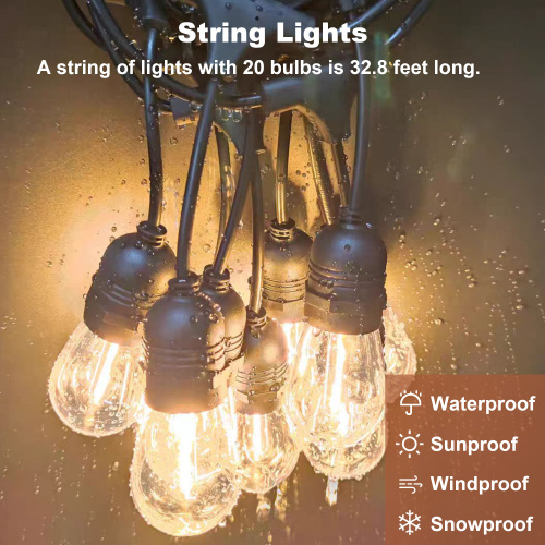 13' X 6.5' Wooden Pergola Grill Gazebo With Metal Roof & Bulbs & Bar Counters - Image 8