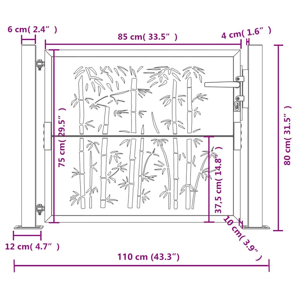 Garden Gate Anthracite - Design Garden Gate Anthracite - Design - Image 5