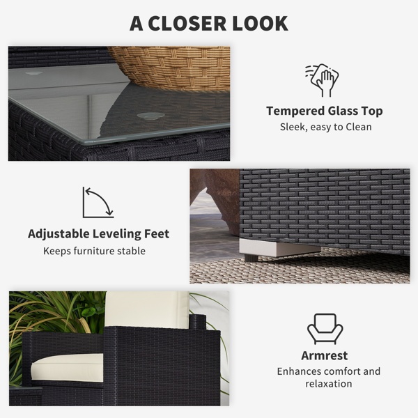 Pieces Patio Furniture Set - Image 2