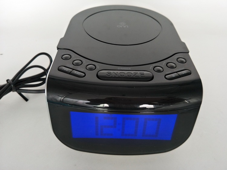 LCD Digital Alarm Dual Speakers Radio CD Music Player - Image 5