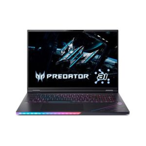 Acer Predator Helios 18 AI Gaming Laptop Intel Core Ultra 9 275HX Processor 32GB Ram DDR5 1TB SSD Sorage NVIDIA RTX 5080-16GB Graphic 18 inch WQXGA 250Hz Display English Keyboard Black Operating System