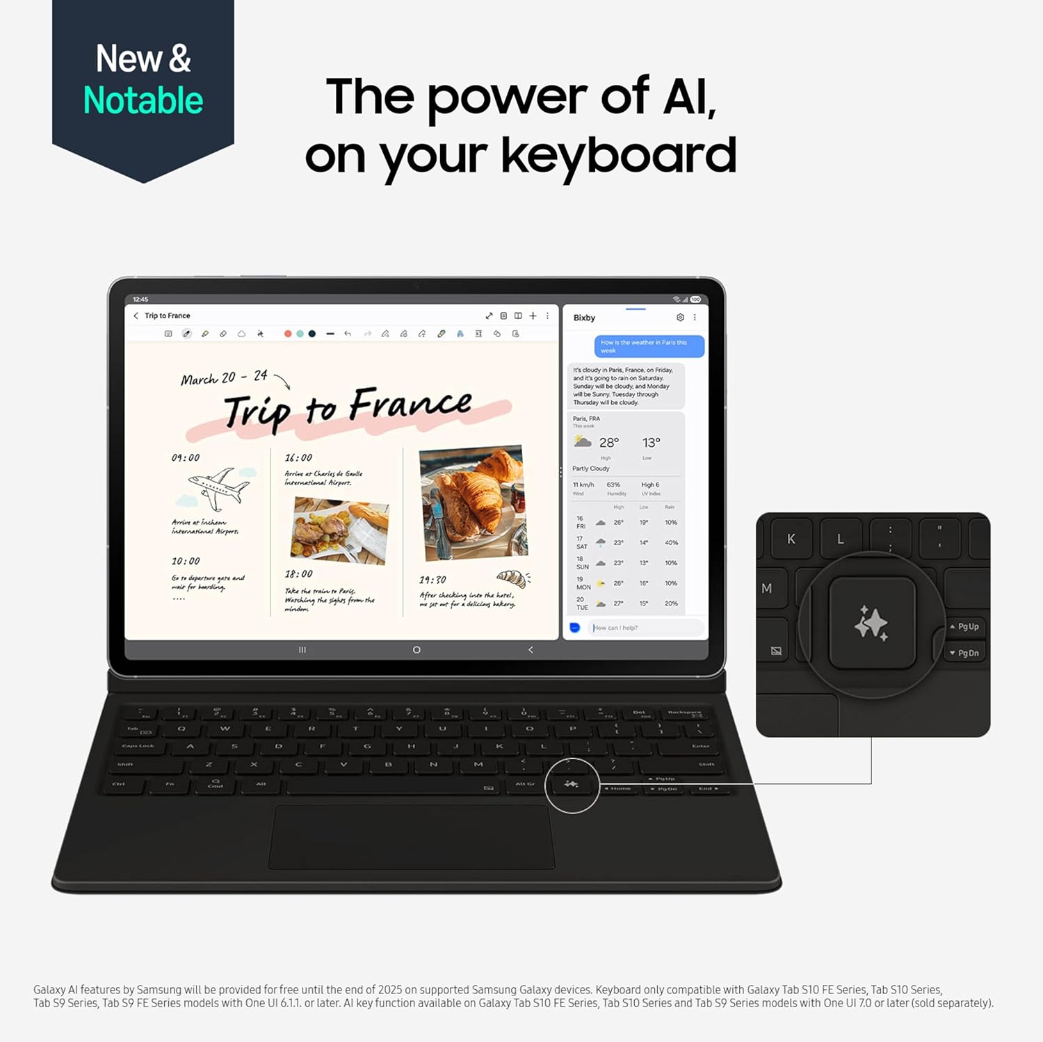 Galaxy Tab S10 FE+ 12.4" LCD, S-Pen Included, 10090mAh Battery, Fan Edition Gray - Image 4