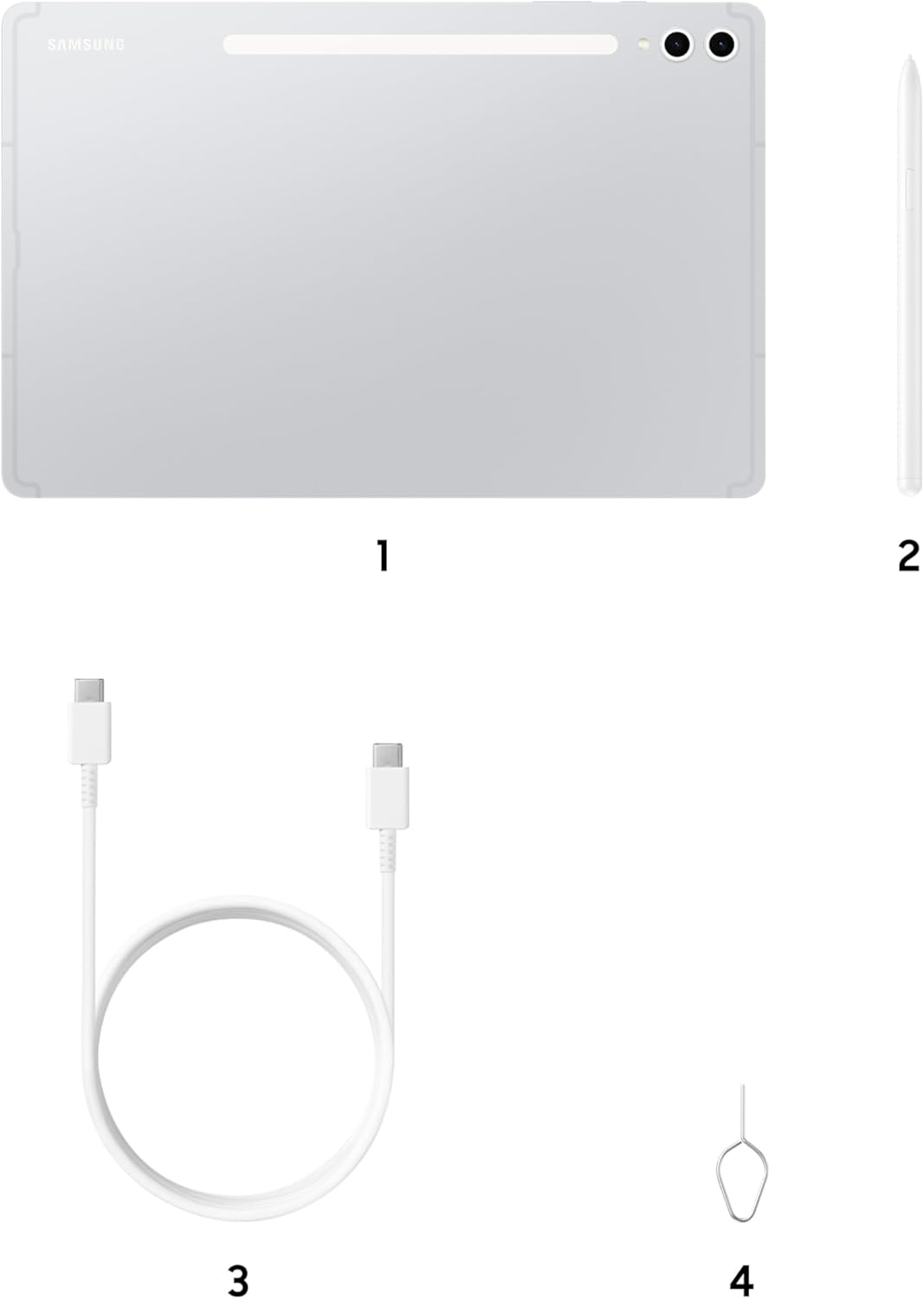 Galaxy Tab S10 Plus 12.4" Dynamic AMOLED, S-Pen Included, MediaTek Dimensity 9300+, 10090mAh Battery Platinium Silver - Image 2