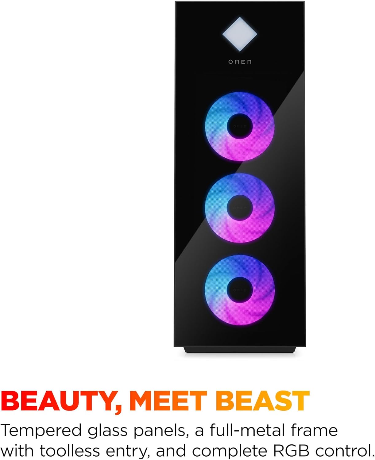 HP OMEN 45L Gaming Desktop GT22-3080, Windows 11 Pro, Intel Core Ultra 7, 32GB RAM, 2TB SSD, NVIDIA GeForce RTX 5080, Black - Image 3