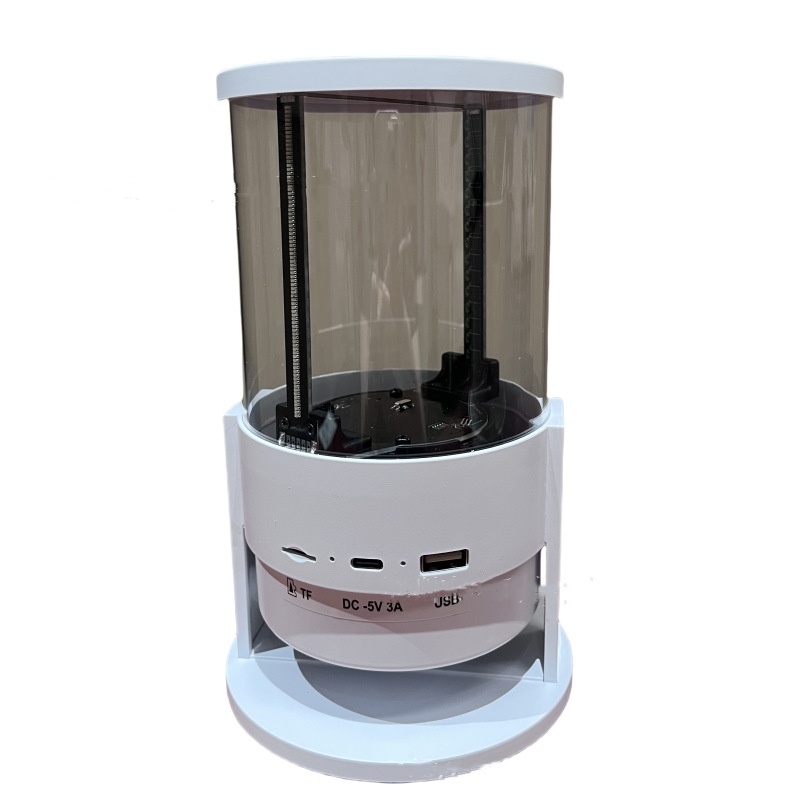 360-degree 3D Holographic Fan Bluetooth Speaker Advertising Machine Air Imaging Stereo Cylindrical Screen - Image 4