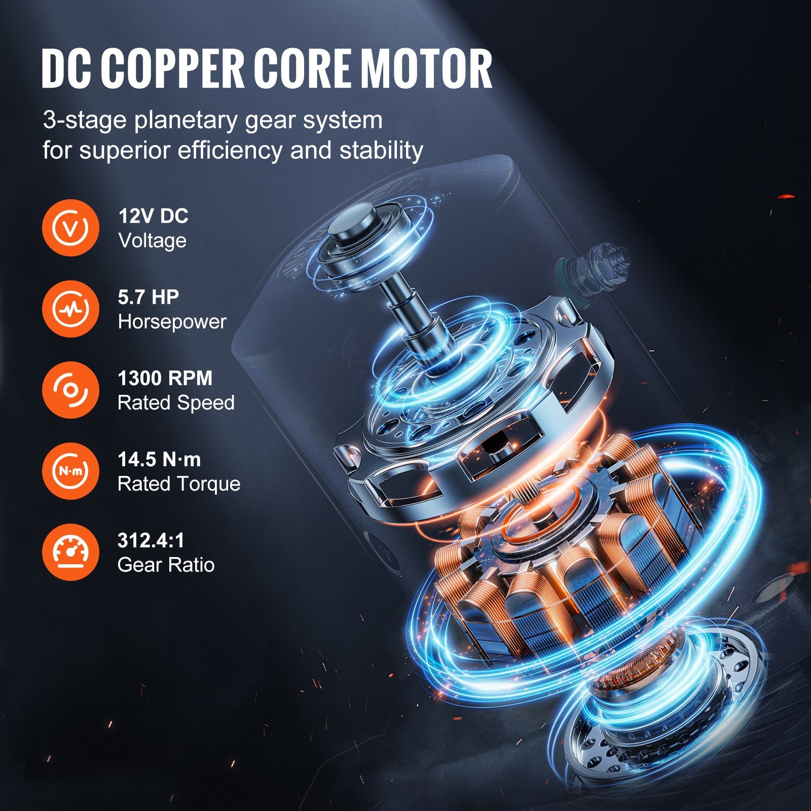 Electric Winch Truck 18,000 Lb Steel Cable IP65 Waterproof Remote Control - Image 4