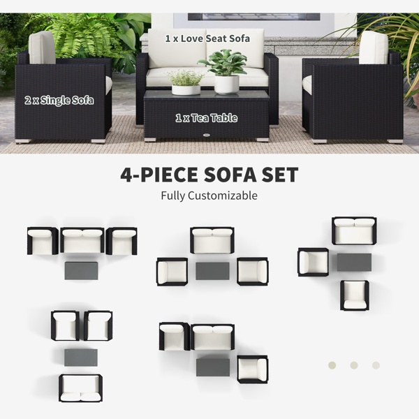 Pieces Patio Furniture Set - Image 3