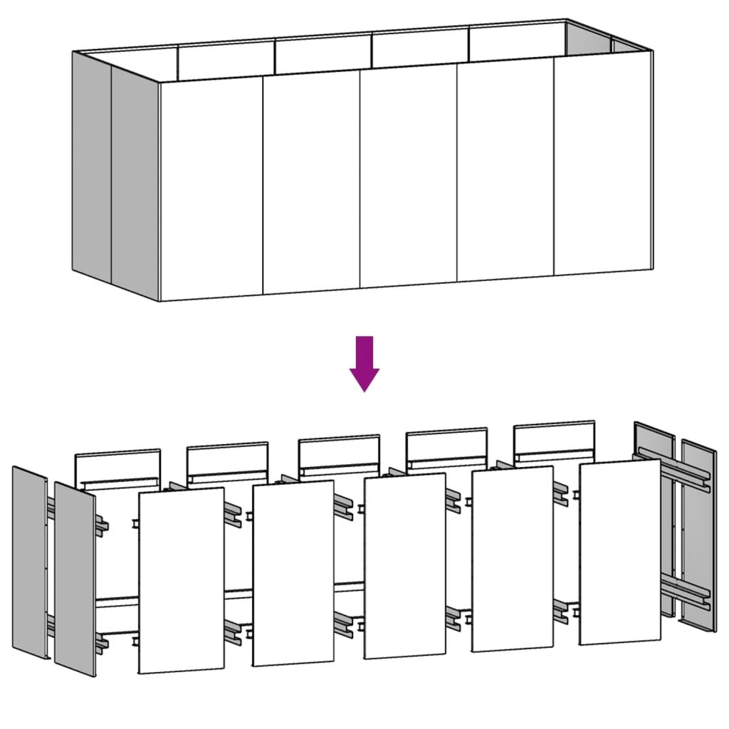 Raised Bed 200x Corten Steel Raised Bed 280x Corten Steel - Image 9
