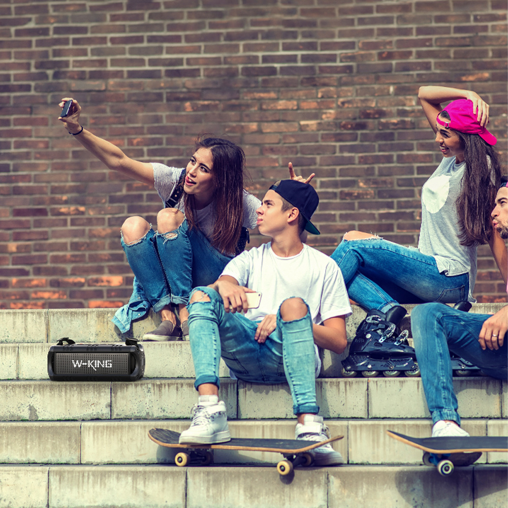 Wireless Bluetooth Speaker Portable And Compact With NFC Function Supporting USB And TF Cards - Image 6