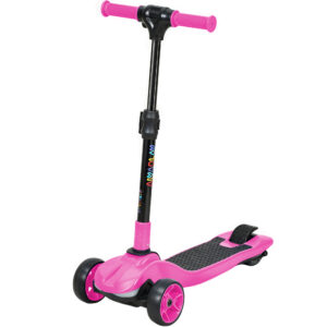 Three-Wheel Foldable Electric Scooter For Kids Aged 6-10 Years, Pink
