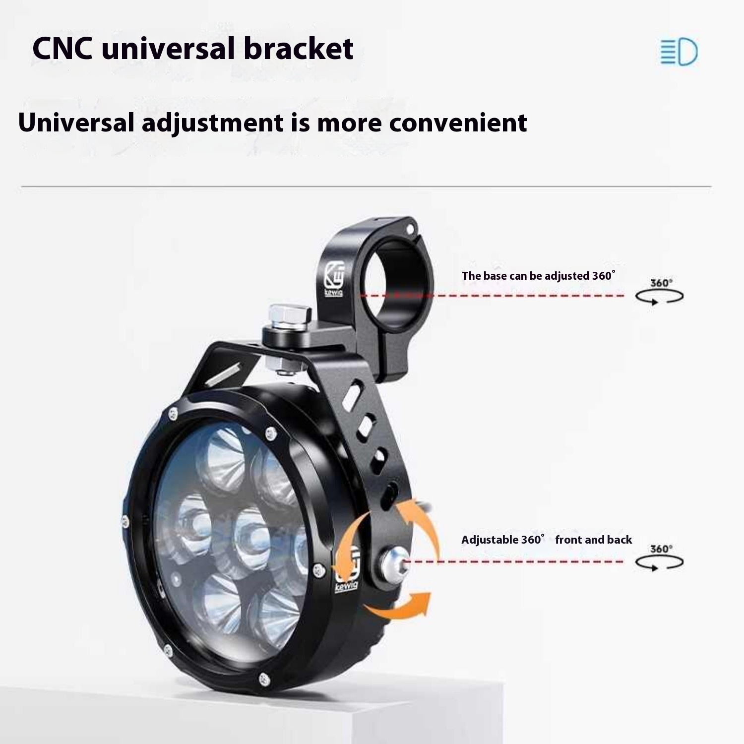 Spotlight Motorcycle High And Low Beam - Image 4