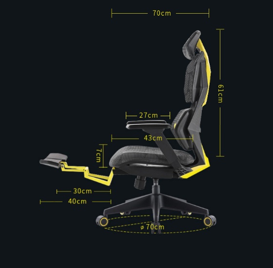 Ergonomic Esports Chair Home Computer Chair With Pedal - Image 8
