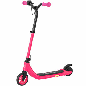 Kids Electric Scooter, Electric Scooters For Kids Ages 6+, 8 KM/H & 6 KM Lightweight E-Scooter, Adjustable Height, Rear Brake - Pink