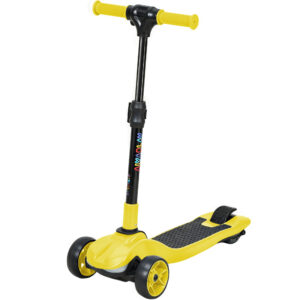 Three-Wheel Foldable Electric Scooter For Kids Aged 6-10 Years, Yellow
