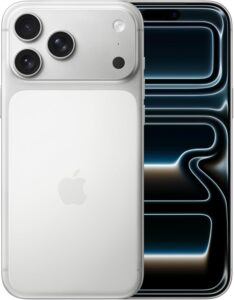 iPhone 17 Pro Max (256GB)	A19 Pro, Titanium, 48MP Triple, 256GB Silver