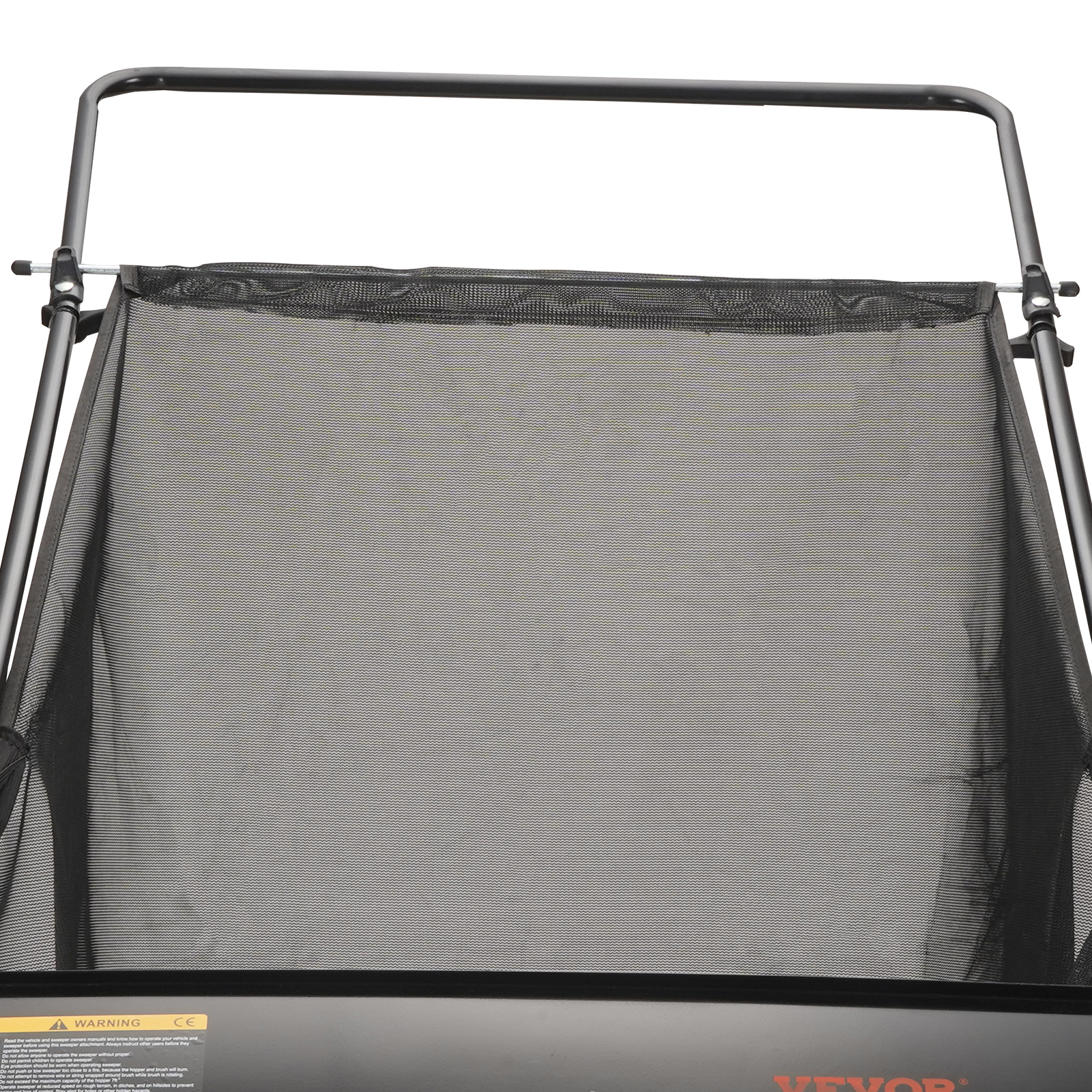 VEVOR Push Lawn Sweeper, 26 Inch Leaf & Grass Collector, Strong Rubber Wheels & Heavy Duty Thickened Steel Durable To Use With Large Capacity 7 Ft3 Mesh Collection Bag, 4 Spinning Brushes - Image 5