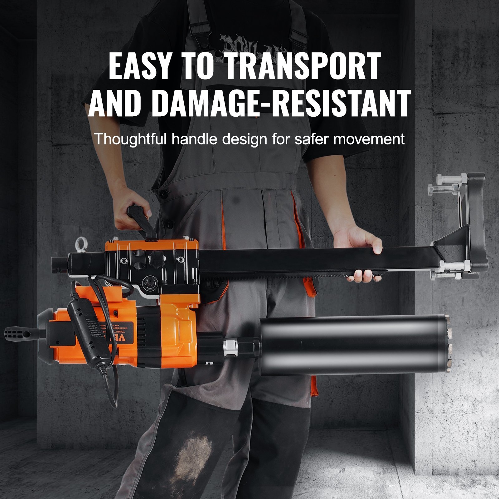 Core Drill Machine 0.8-11.8in Dia 3500W Diamond Core Drill Rig With Stand - Image 4