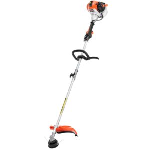 String Trimmer, 25.2CC 2-Stroke, Gas Powered Weed Wacker, 16.9' Cordless Grass Trimmer, Multi-Functional Lawn Edger With Shoulder Strap & 3T Blade, Weed Eater For Quick Grass Cleaning