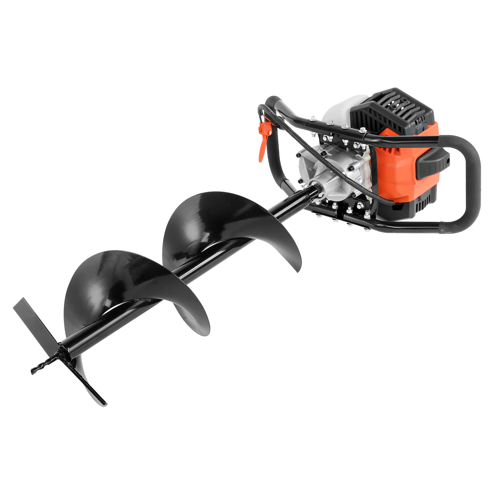 VEVOR Post Hole Digger, 52cc 1450W Auger Post Hole Digger, Gas Powered Earth Digger With Two Earth Auger Drill Bit3 Extension Rods, For Farmland, Garden And Plant, EPA Certification - Image 2