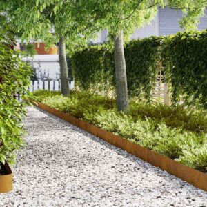 lawn edging, 20 pieces, 100 x 0, weatherproof steel