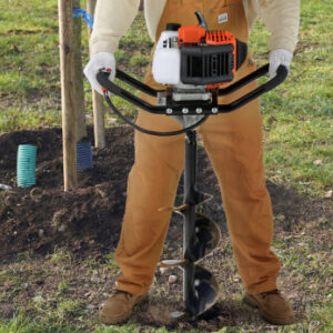 VEVOR Post Hole Digger, 43cc 1250W Auger Post Hole Digger, Gas Powered Earth Digger With Earth Auger Drill Bit, 30 Inch Long Alloy Steel Auger, For Farmland, Garden And Plant, EPA Certification