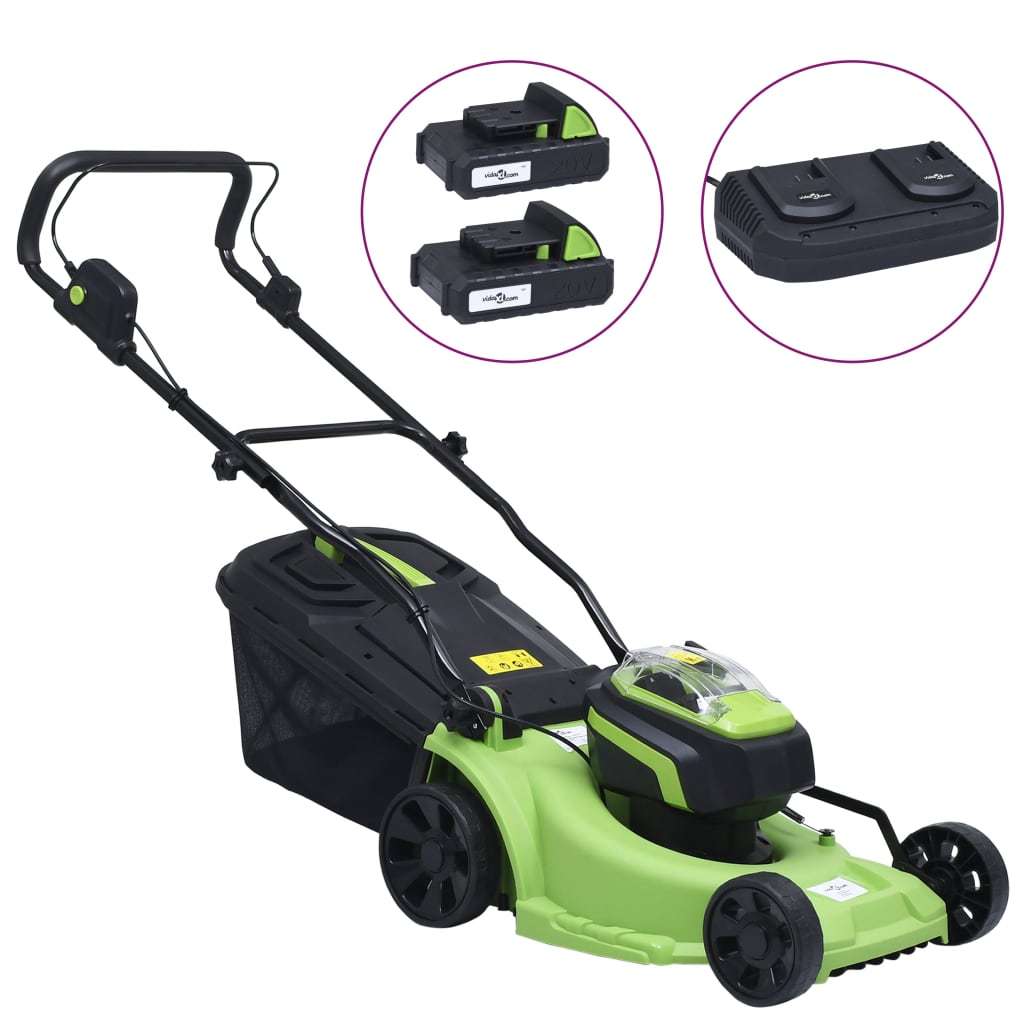 Cordless Lawn Mower with two 20V 2000 mAh Li-Ion battery packs - Image 7