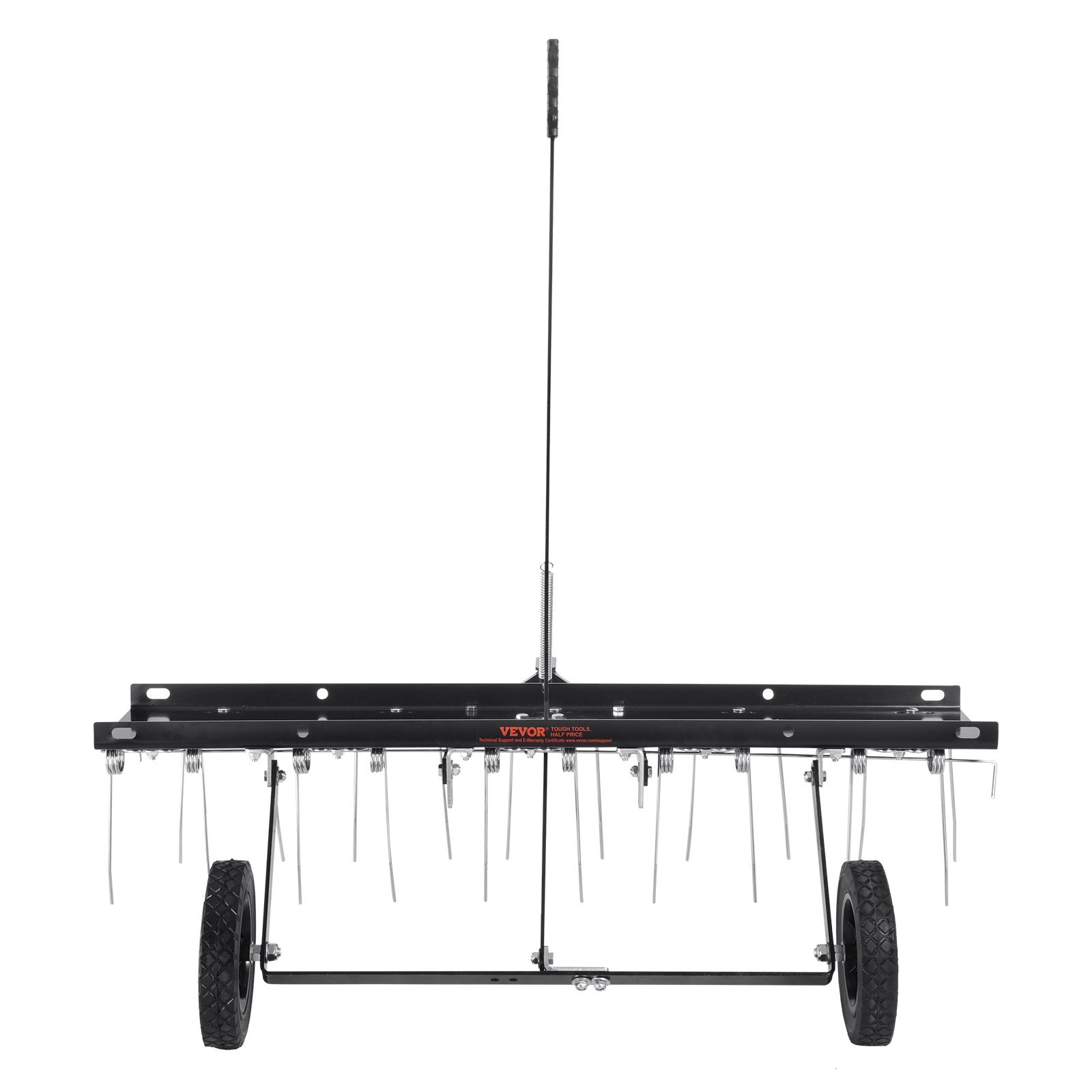 Tow Behind Dethatcher, 40-inch Tow Dethatcher With 20 Spring Steel Tines, Lawn Dethatcher Rake For ATV Or Mower, Tow Behind Lawn Rake With Lift Handle For Garden Farm Grass - Image 4