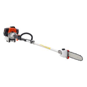 Gas Pole Saw 43CC 2-Stroke Extendable Cordless Tree Trimmer 10 In Cutting Bar