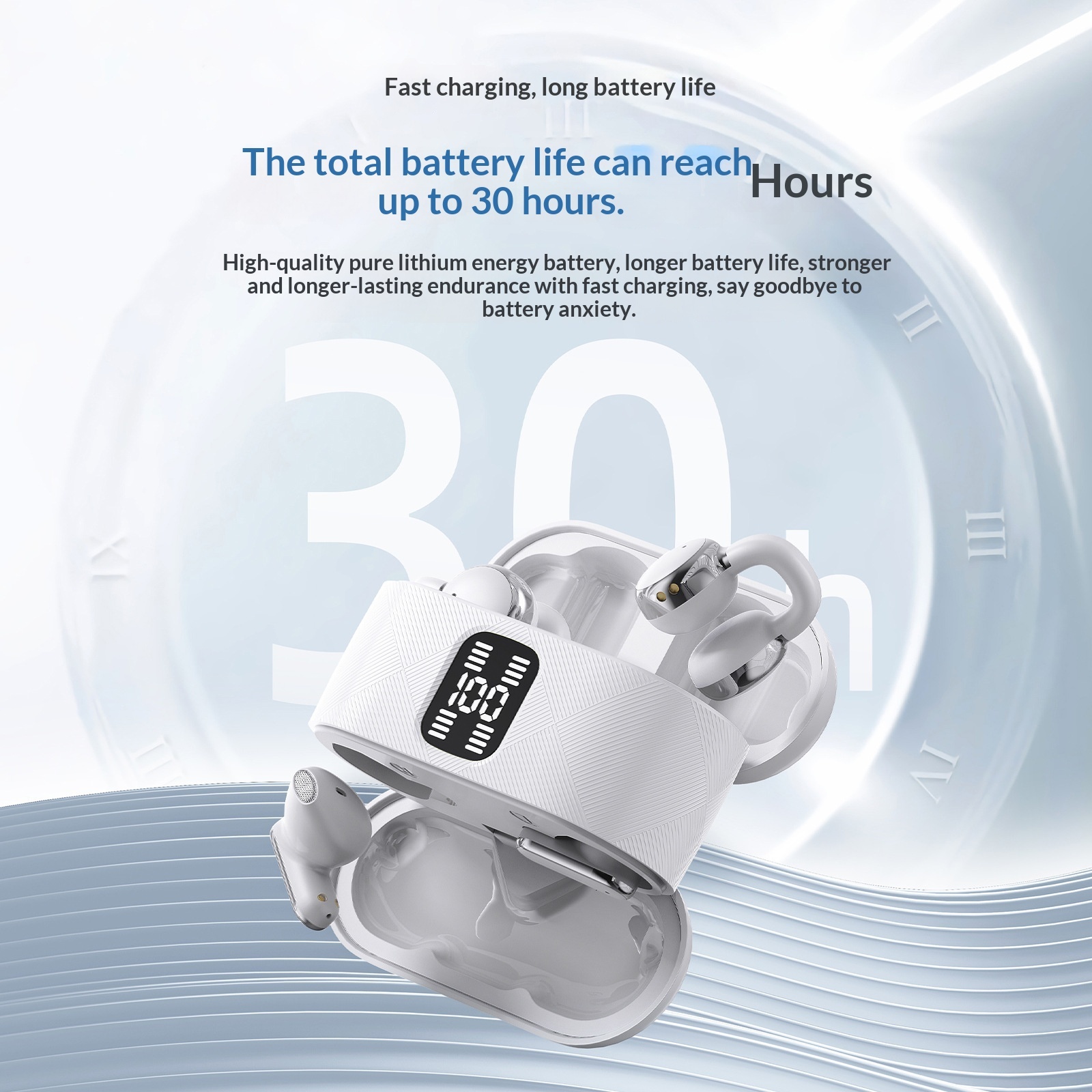 Portable Long-lasting Noise-canceling New Wireless Bluetooth Earbuds - Image 4