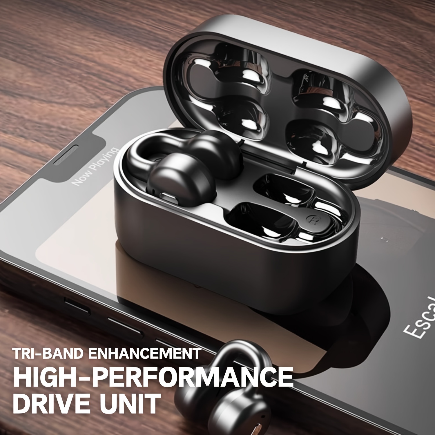 Wireless Open-back Headphones, Bluetooth Clip-on Earbuds, Sports Headphones, Ultra-lonoBattery Life, Unisex, Suitable For Everyday Wear, Christmas Gift, Birthday Gift. - Image 8