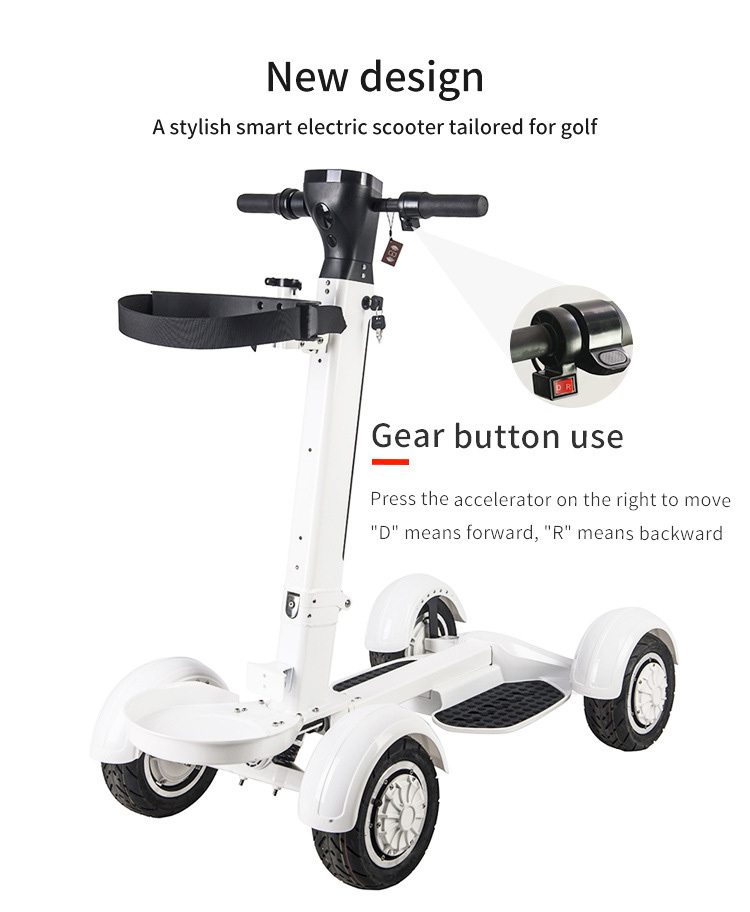 Four Wheel Golf Electric Folding Light Longboard Lawn Course Scooter - Image 4