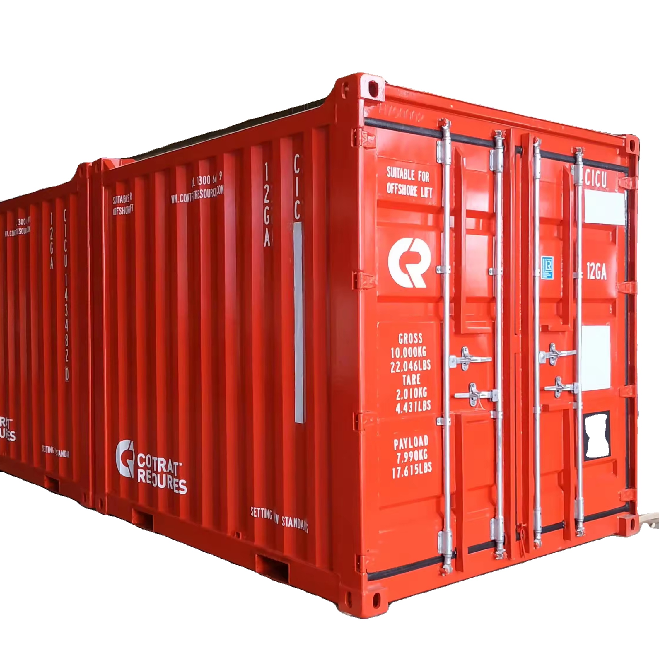 CIMIC 20ft Dry Offshore Container with ISO9001 Certification 33 TEU Capacity. Indicated price for 10 or more units. From 1 to 9 : 274 € more.