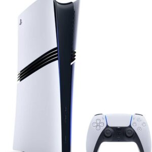 Sony PlayStation 5 Pro Console, Up to 120fps With 120Hz Output, Support 8K Output, 8x Zen 2 Cores at 3.85GHz CPU, Custom RNDA 3 (TBC), 16GB RAM, Custom 2TB SSD, TRA Version, White | PS5-Pro