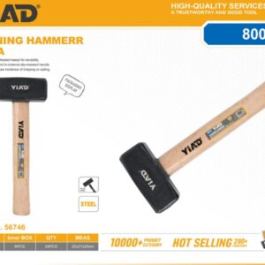800G  Wooden Handle, Masonry Hammer- Free Shipping