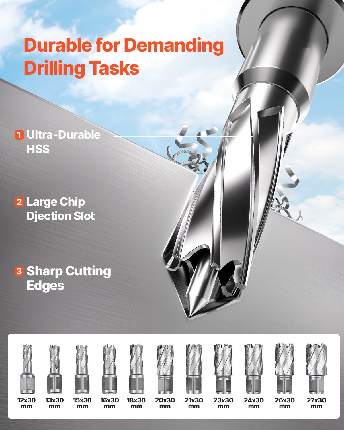 Magnetic Drill 1400W 2810 Lbf Mag Drill Press 1.6 In Boring Diameter 11 Bits - Image 5