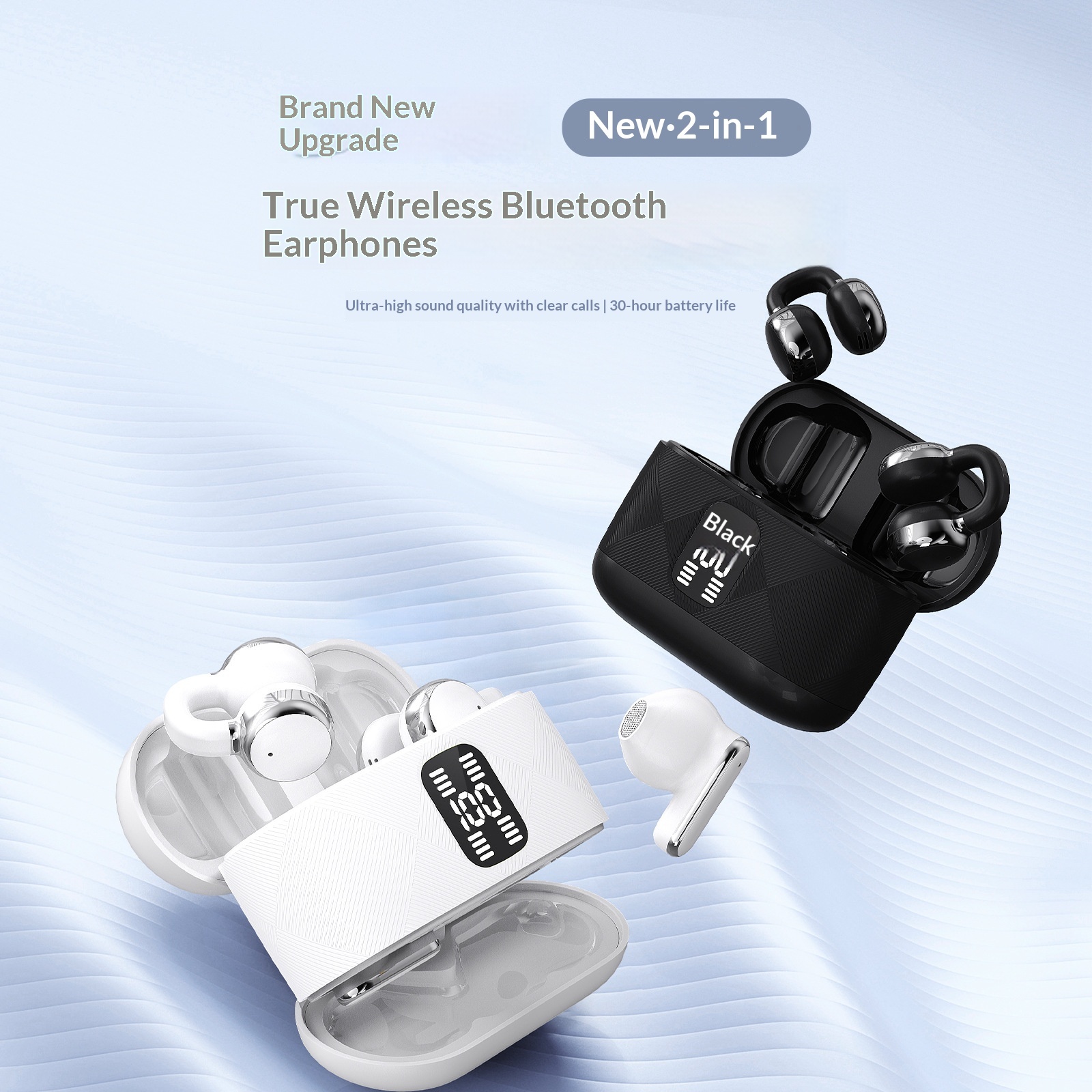 Portable Long-lasting Noise-canceling New Wireless Bluetooth Earbuds - Image 8