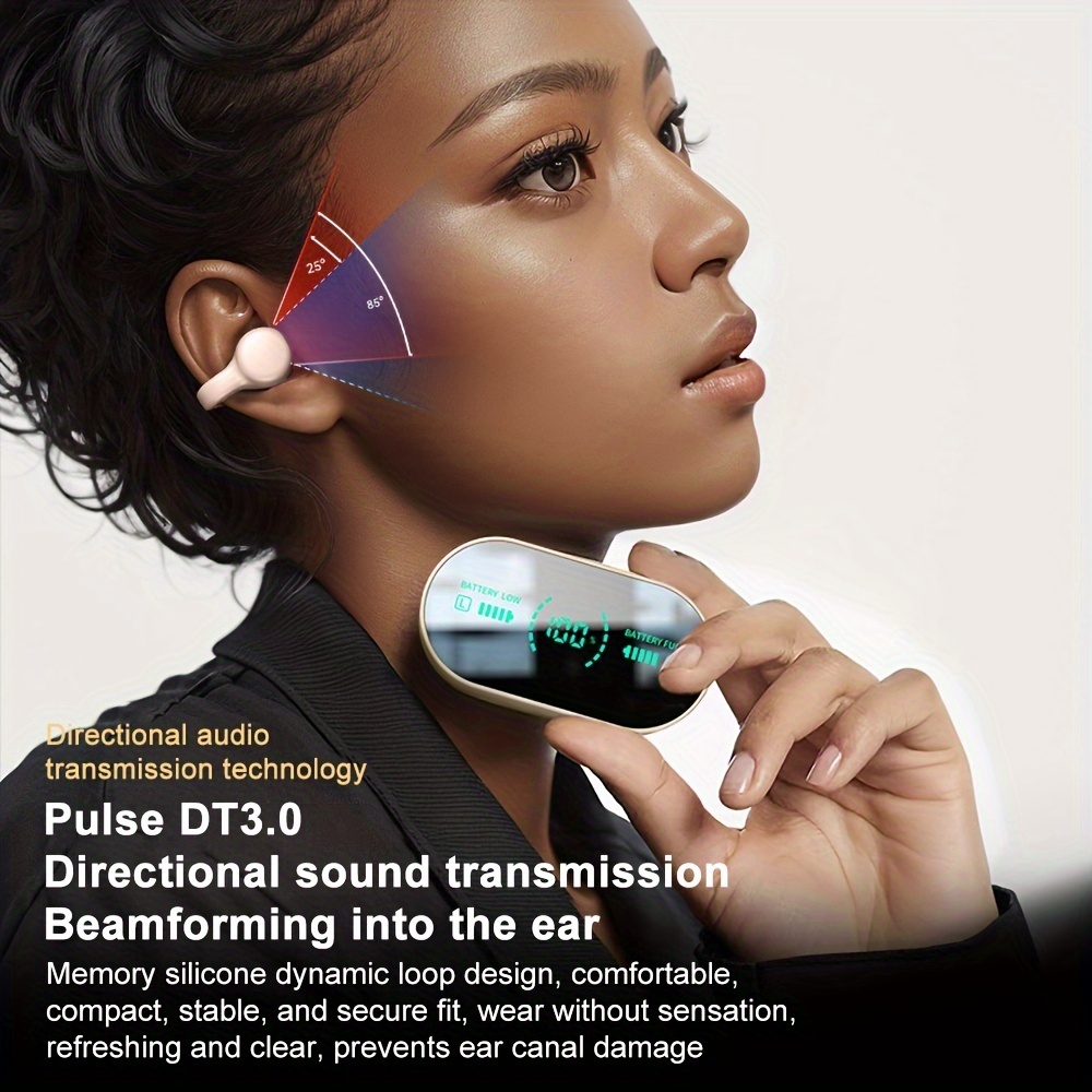 Wireless Open-back Headphones, Bluetooth Clip-on Earbuds, Sports Headphones, Ultra-lonoBattery Life, Unisex, Suitable For Everyday Wear, Christmas Gift, Birthday Gift. - Image 10