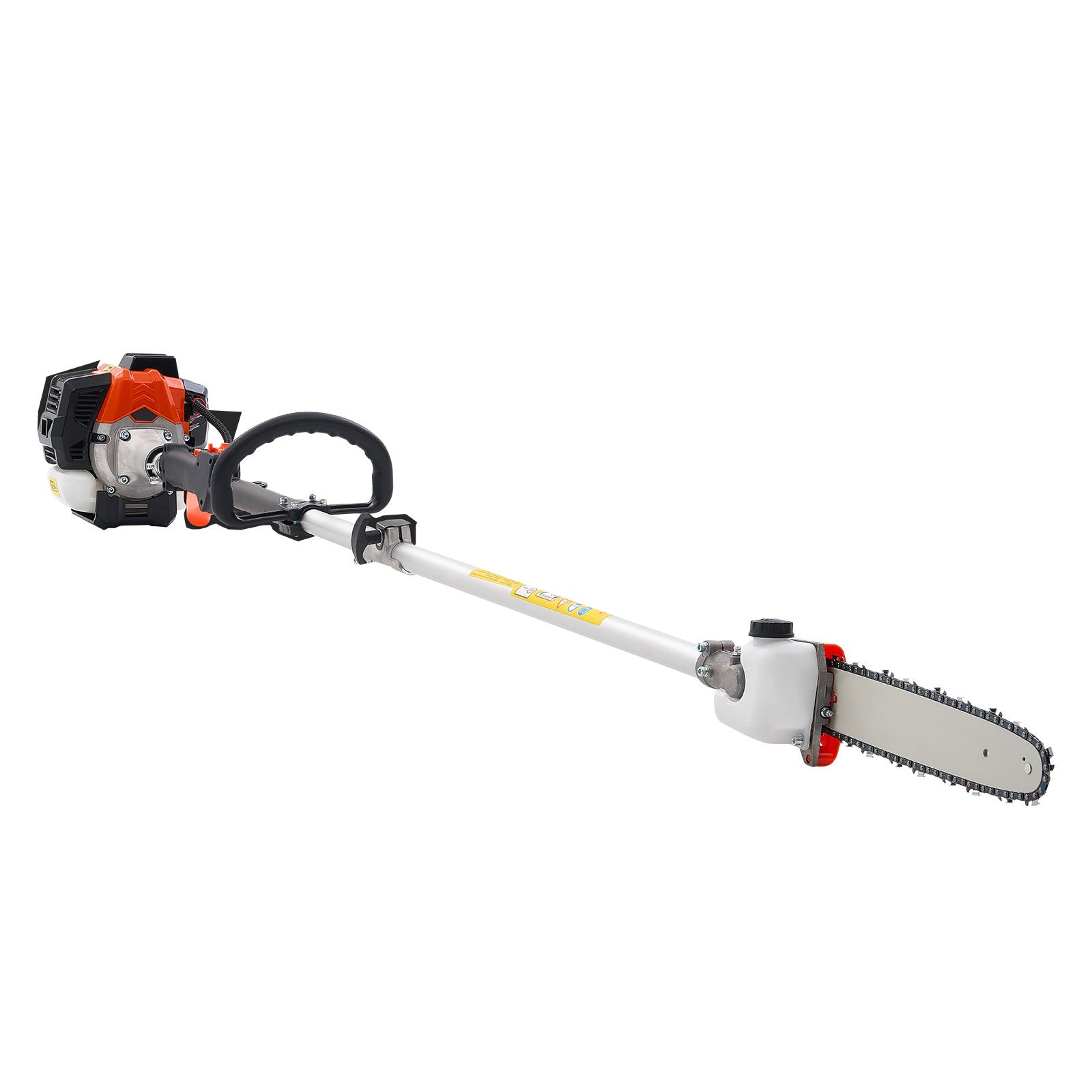 Gas Pole Saw 25CC 2-Stroke Extendable Cordless Tree Trimmer 12 In Cutting Bar